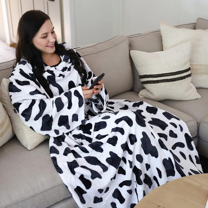 Catalonia Wearable Blanket with Sleeves for Women & Men, Fleece Wrap Throw | Cozy Sleeve Design for Hands-Free Comfort, Perfect for Reading, TV Time & Relaxing, Christmas & Birthday Gift
