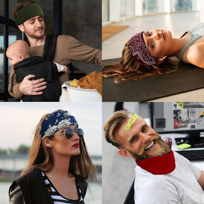 Crimmy Migraine Relief Cap, Headache Ice Pack Headband, Cold Face Eye Mask