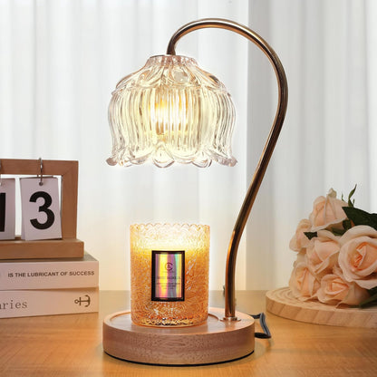 Flower Candle Warmer Lamp with Timer & Dimmer