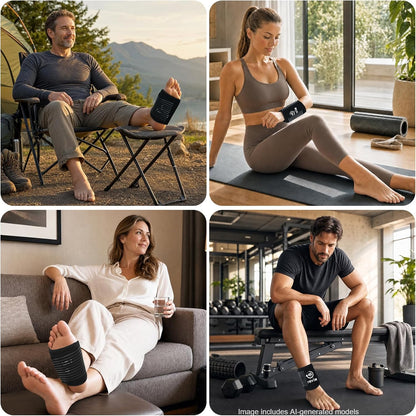 REVIX Foot Ice Pack Wrap for Plantar Fasciitis, 45-Min Cold Therapy