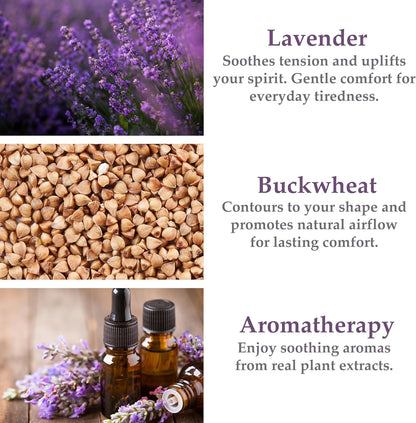 DreamTime Spa Comforts Microwaveable Hot or Cold Neck Shoulder Wrap with Aromatherapy, Lavender and Peppermint Herbal Stress Relief, Green/Brown, Blue Affirmations Print | Microwaveable Heating Pad for Shoulders and Neck, Freeze to Soothe Pain, Soft