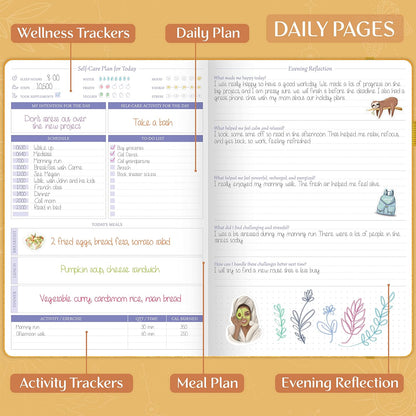 Legend Self-Care Journal – Guided Daily Reflection Journal to Support Mental & Physical Health – Daily Mood, Meditation & Personal Development Notebook – 7.1x10.5”, Lasts 3 Months (Turquoise)