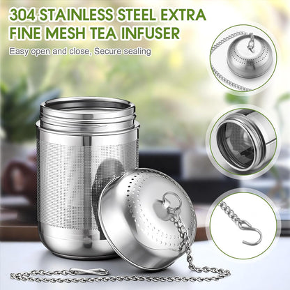 Zhehao 24oz Large Ceramic Tea Mug with Loose Leaf Infuser, Gift for Men Women, Coffee Cup with Lid & Spoon for Tea Lovers, Microwave & Dishwasher Safe, Present for Thanksgiving Christmas(Green)