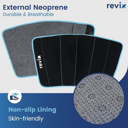 REVIX Shin Ice Pack Reusable Leg Ice Pack Wrap, Shin & Calf Ice Pack Wrap | Cold Therapy Compression Sleeve for Calf, Elbow, Arm and Knee Discomfort, Shin Splints Relief Ice Pack, 360° Full Coverage