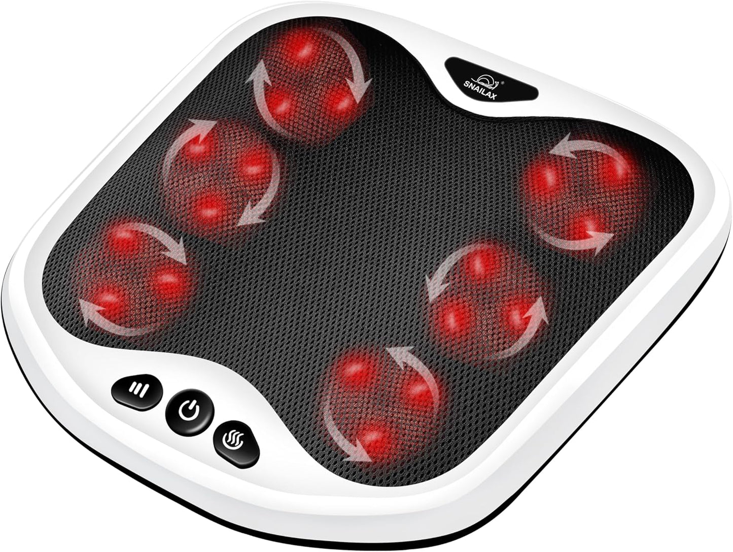 Snailax 2-in-1 Shiatsu Foot and Back Massager with Heat - Kneading Foot Warmer, Electric Feet Massage, Massagers for Back,Leg, Gift for Women Men