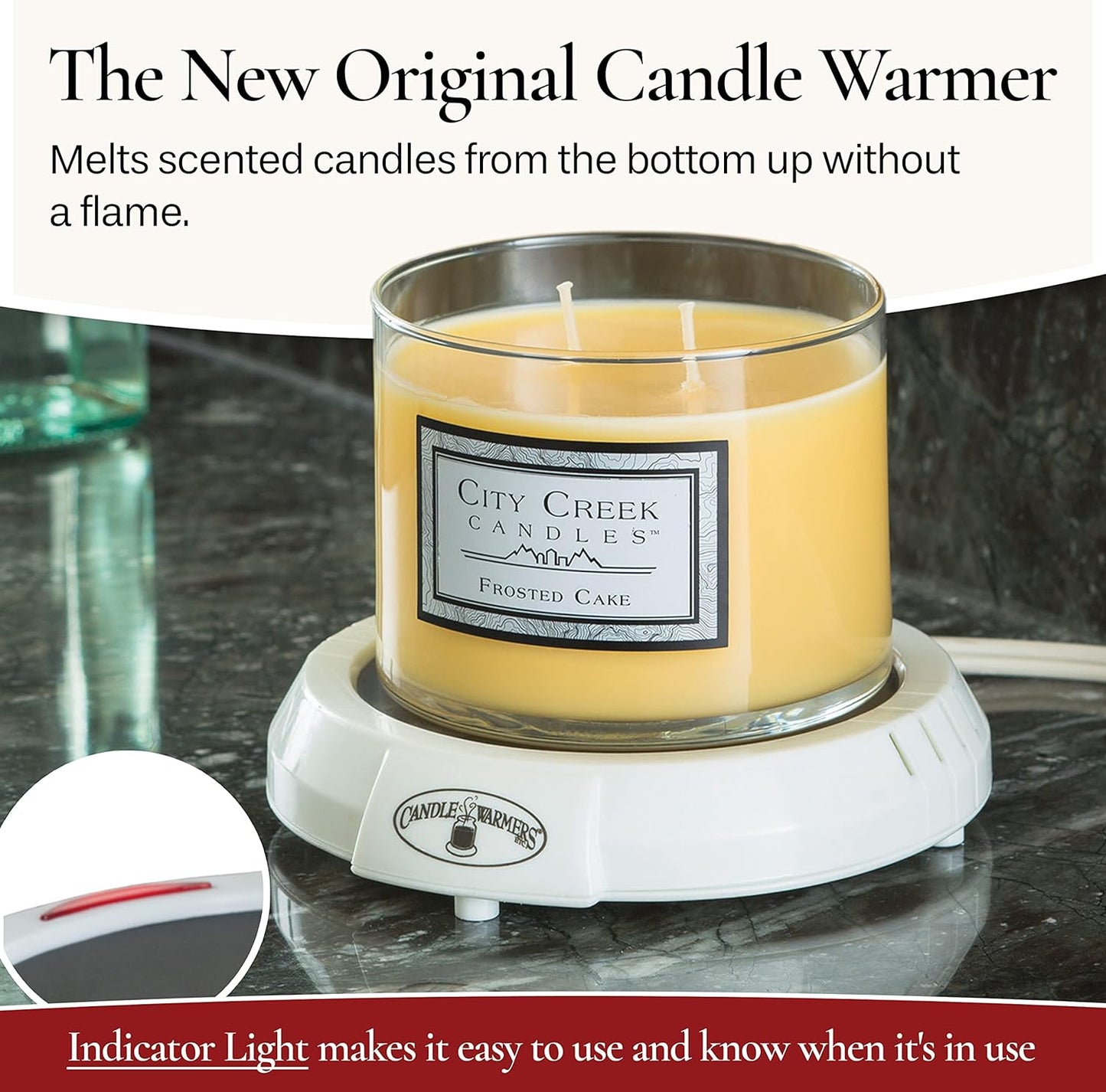Candle Warmers ETC Timer Candle Plate Warmer
