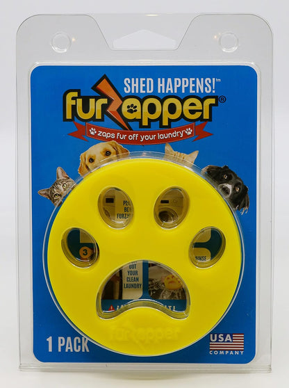 2 Pack FurZapper Pet Hair Remover for Laundry - Reusable Dog & Cat Hair Remover Tool As Seen on Shark Tank - Removes Pet Fur, Hair, Lint, Dander from Clothes & Laundry - One FurZapper Per Pet