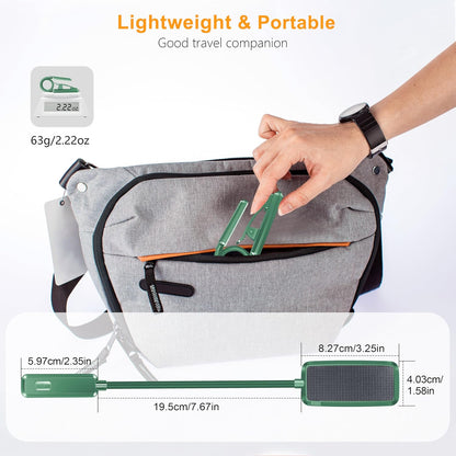 Gritin 9 LED Rechargeable Book Light for Reading in Bed | Eye Caring 3 Color Temps,Stepless Dimming Brightness,80 Hrs Runtime Small Lightweight Clip On Book Reading Light for Studying