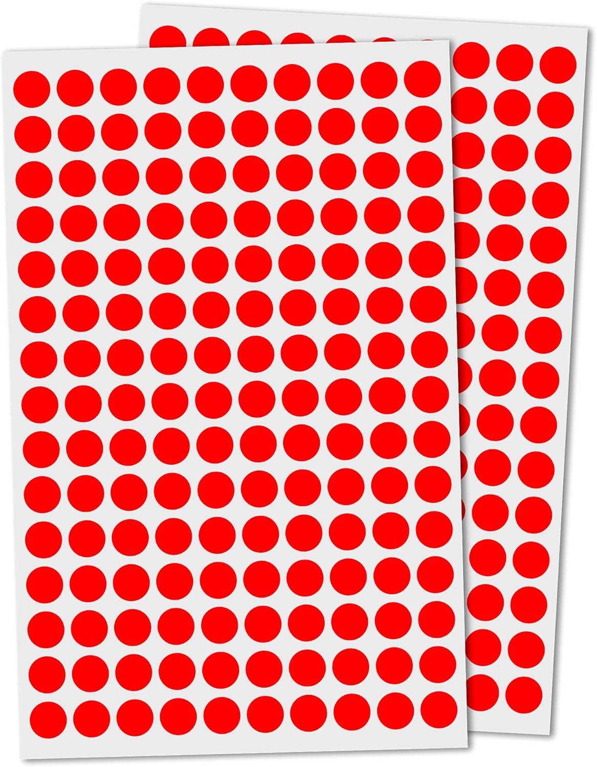 3000 Pieces, Small Colored Dot Round Stickers Labels - 10 Colors, 0.375"