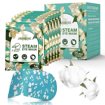 16 Packs Steam Eye Masks for Dry Eyes, Self Heating Warm Compress Unscented