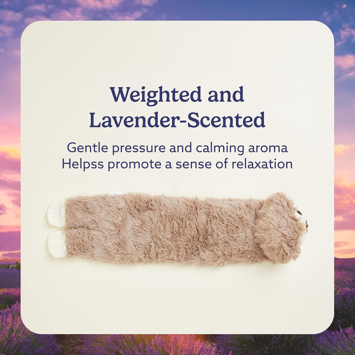 Intelex Warmies Microwavable French Lavender Scented Plush, Sloth Wrap