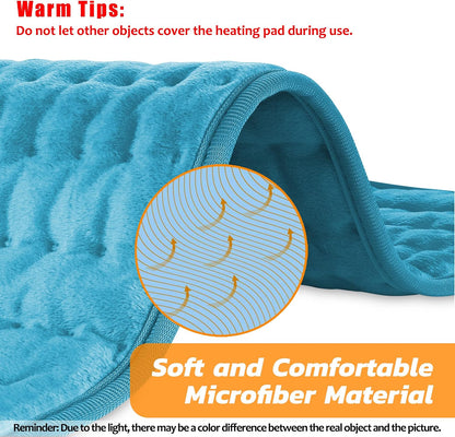 Electric Heating pad for Back Neck Shoulder Knee Arms Legs- Electric Heat Pads with 6 Heat Settings & Auto Shut Off Heat Heating Pad for Birthday Mother Father Girl Men Women
