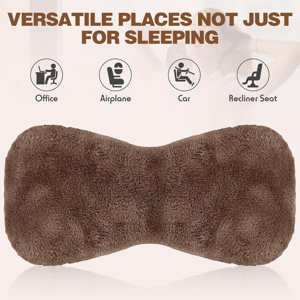 Colingmill 1 Pc Neck Pillow for Recliner Chair Headrest,Grey