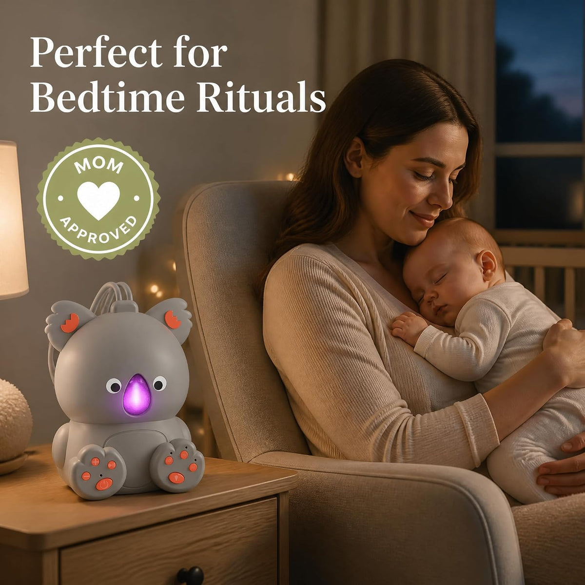 Portable White Noise Machine with Bluetooth Speaker Baby Sound Machine