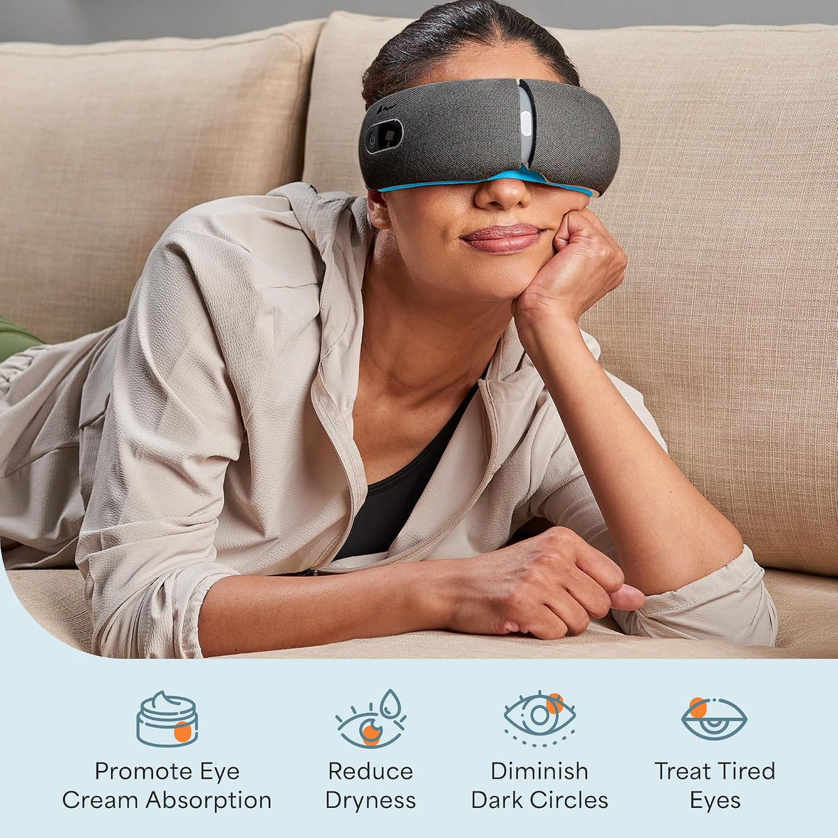 Lifepro Oculax Portable Eye Massager with Heat and Vibration