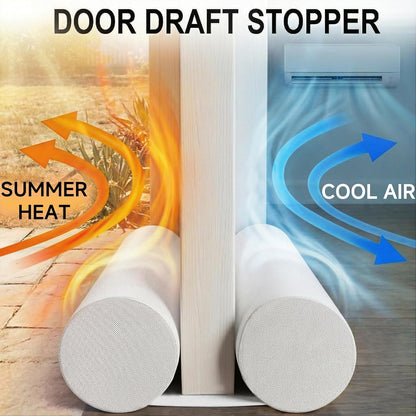 MAXTID Under Door Draft Stopper for Bottom of Doors 38" Black | Door Blocker Noise Reduce Light Cold Air Guard Breeze Sound Proof Door Sweep Door Seal Insulation Strip Gap Filler