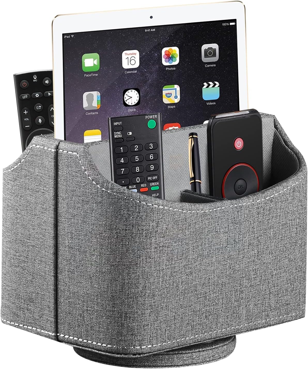 360° Rotatable Remote Control Holder,TV Remote Caddy for Nightstand Table