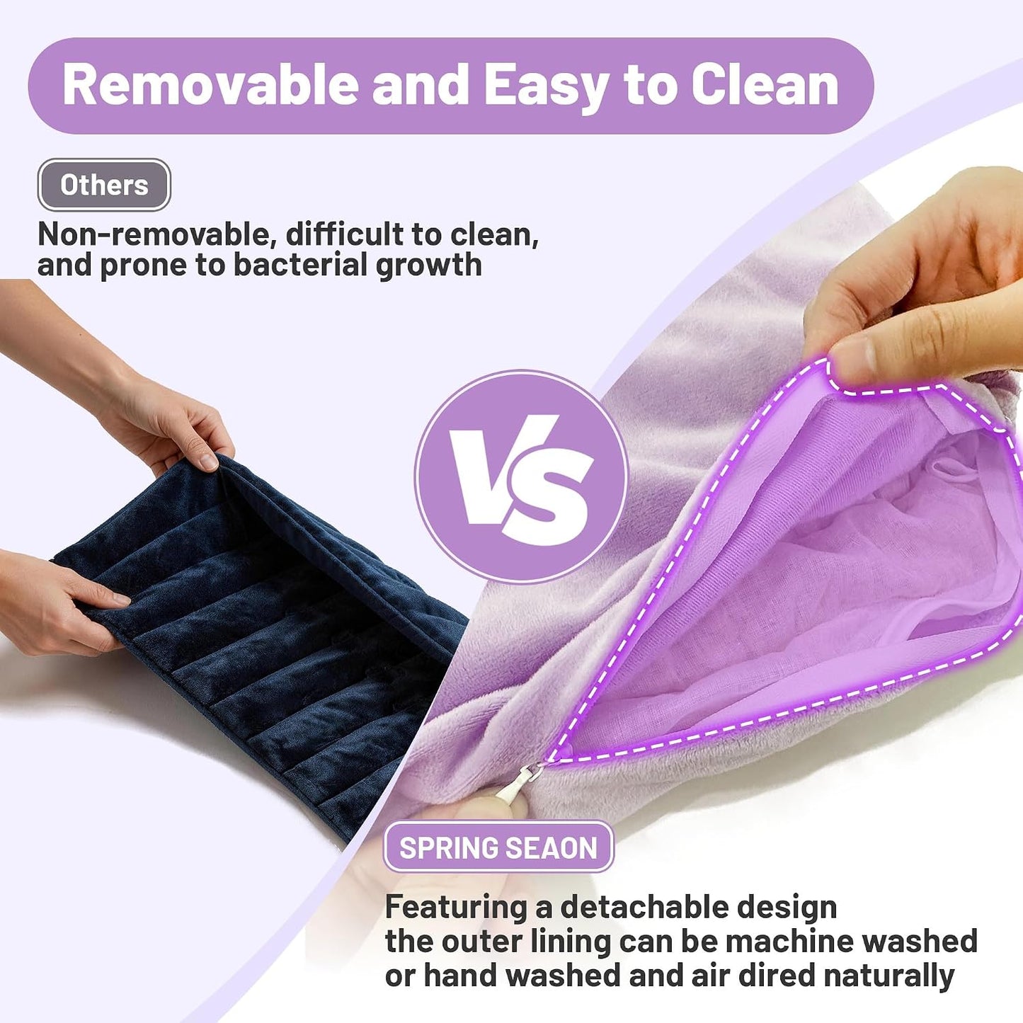 Microwavable Neck Heating Pad for Shoulders, Back and Chest | Warm & Cooling Plush Shoulder Weighted Heating Pad, Adjustable Comfort Fit For Women And Men For Home & Office