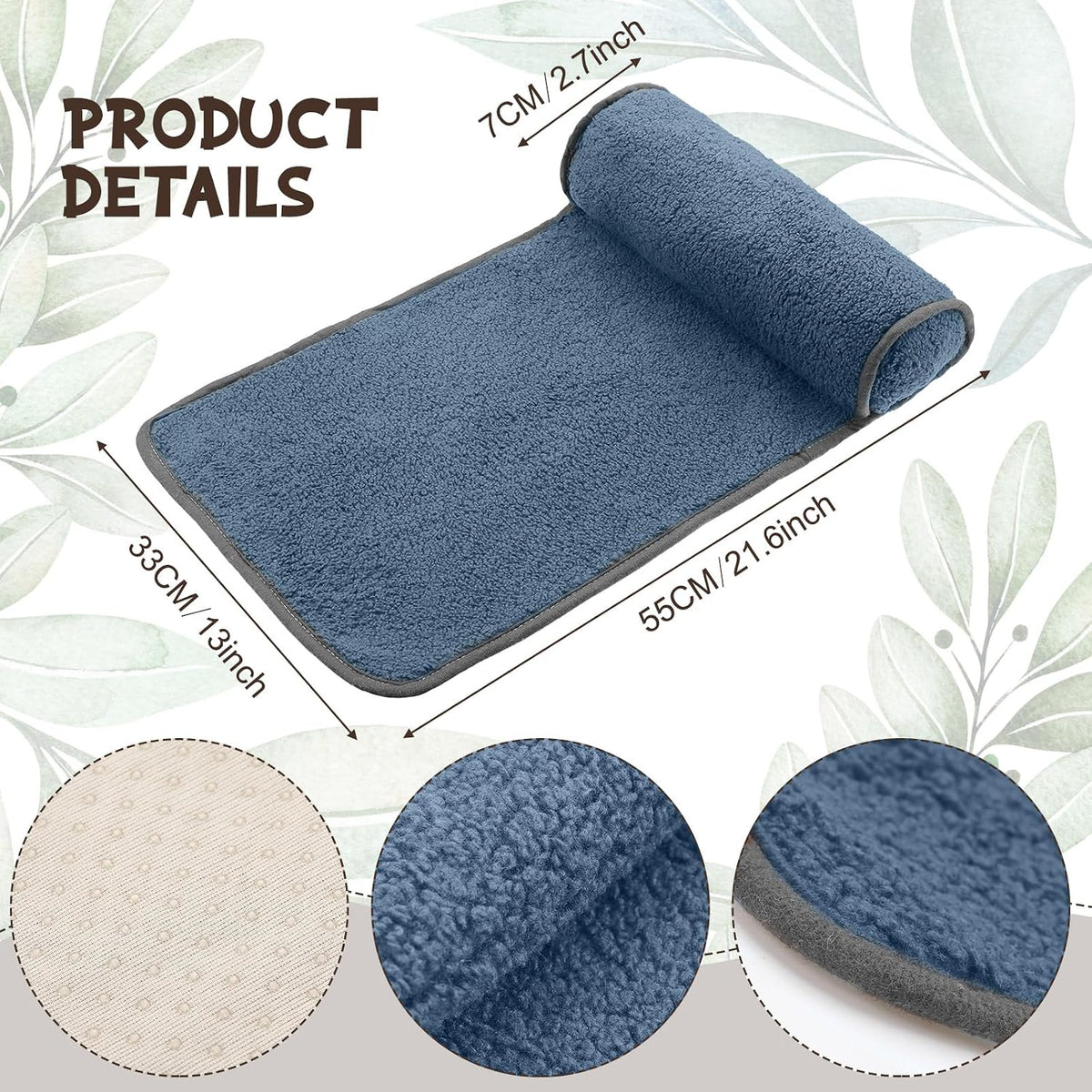 Weysat Head Neck Pillow for Recliner Chair Head Rest Roll, Gray