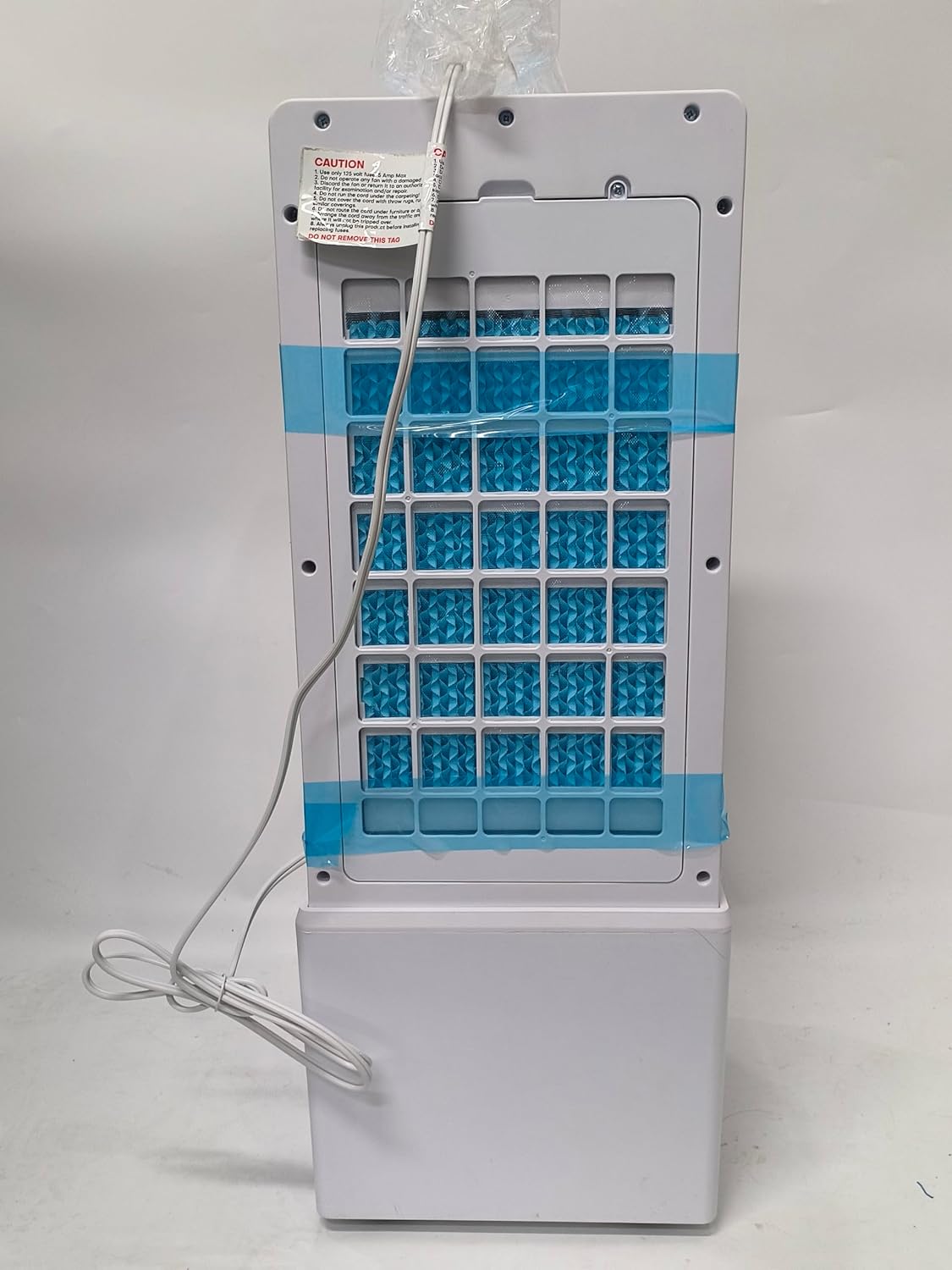 Portable Air Conditioners 4 Modes&3 Speeds,4 Ice Packs, Waterless Alert System, 12H Timer, Remote,1 Gal Detachable Water Tank, 70°Oscillation Windowless Evaporative Air Cooler for Room Office