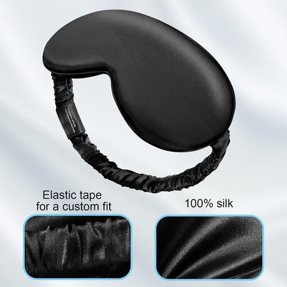 Silk Eye mask for Sleeping 3D Anti Wrinkle Skin Friendly Black Out Dusty Rose