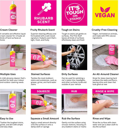 The Pink Stuff Miracle Cream Cleaner, 16.9 Fl Oz