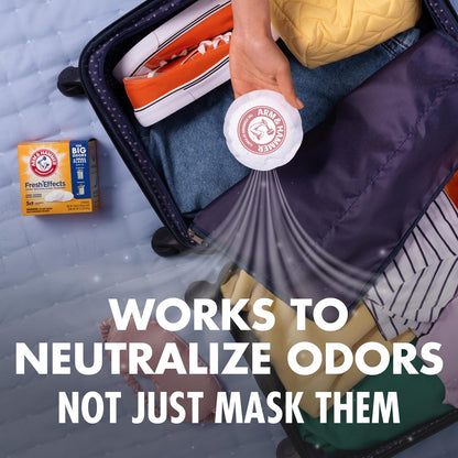 ARM & HAMMER Fresh Effects Odor Neutralizing Baking Soda Pouches, Long-Lasting Fragrance-Free, for Shoes, Cars, Home & Small Spaces, White, 5 Count | Long-Lasting, Fragrance-Free, For Shoes, Cars, Home & Small Spaces, Odor Absorber