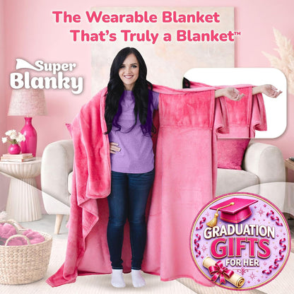 Wearable Blankets for Women & Men, Graduation Day Gift for Her, Cozy Gifts for Women, Wife Birthday Gifts Ideas