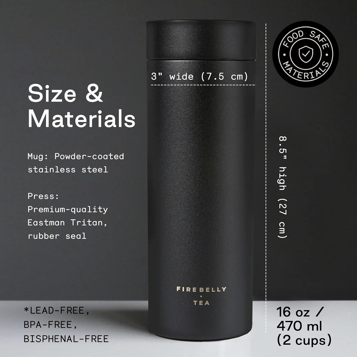 Firebelly Tea, Travel Tea Infuser Mug with Strainer, Insulated Tumbler for Loose Leaf Tea or Coffee, Leakproof Bottle for Hot or Iced Drinks, Stainless Steel Thermos with Lid, Salmon