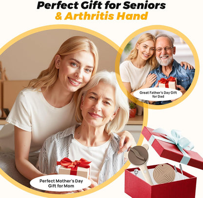 Jar Opener for Seniors with Arthritis & Weak Hands -Csailvoy-Bottle Opener | Stainless Steel 3-Claw Grip 4 in 1 Multi-Purpose Jar Opener, Adjustable 1-3.5 Inch for Jars & Bottle Caps, Open Tight Lids