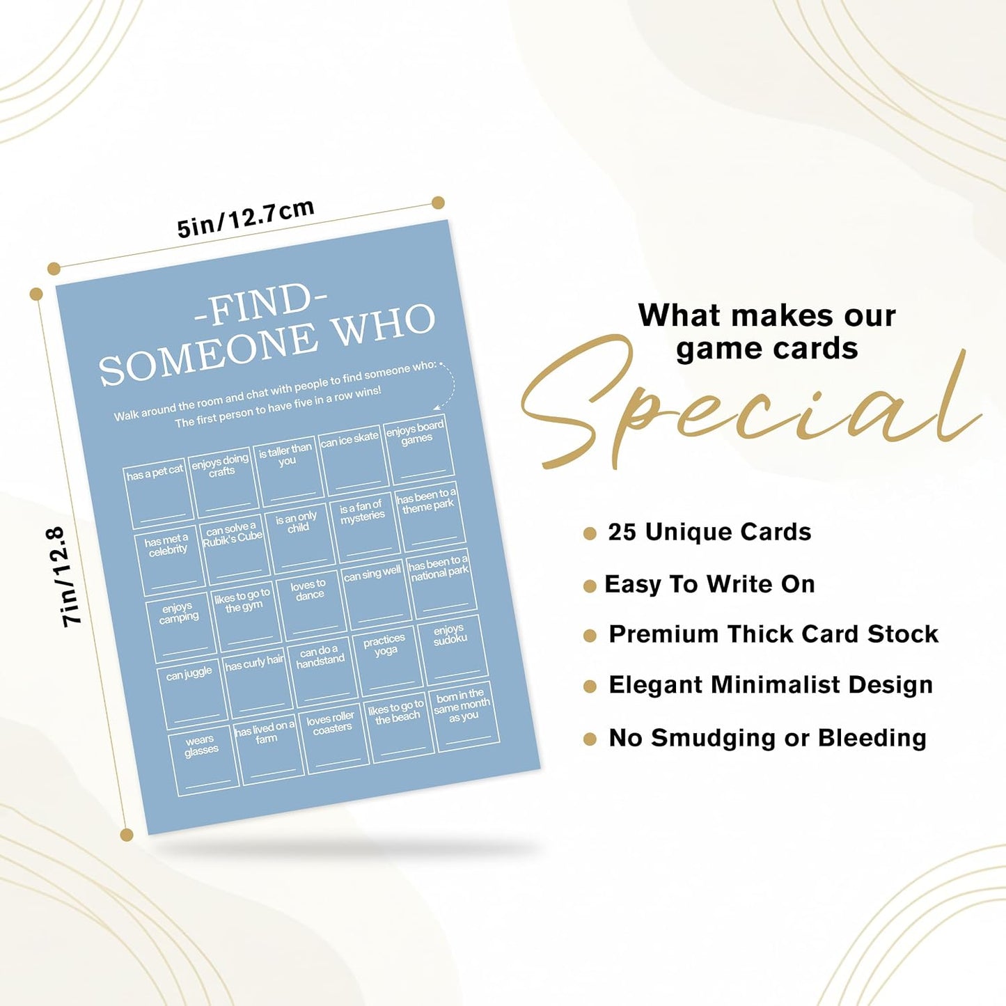Find Someone Who Bingo Cards, 25 Unique Sheets, Team Building Games for Work, Icebreaker Fun, Engaging Office Games, Team Building Activity for Employees and Groups - Brown