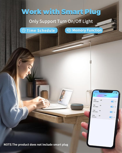 ASOKO Motion Sensor Dimmable Led Under Cabinet Light, 12" Cool White | ASOKO Motion Sensor Dimmable Led Under Cabinet Light, 12" Plug in Cool White 6000K Bar for Kitchen Counter Closet