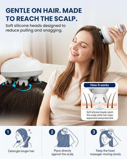 COMFIER Scalp Massager for Hair Growth, Electric Head Massager, Tangle-Free