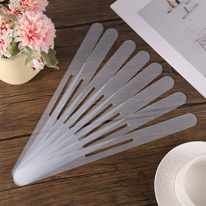 BOXOB 8pcs Replacement Strips for Bedsheet Holder, Transparent Plastic Bed Corner Holder Keep Sheets Firm Tight Bedsheets Stays Lock Bed Sheet Strap Holders for Bedding Mattress Protectors Blankets