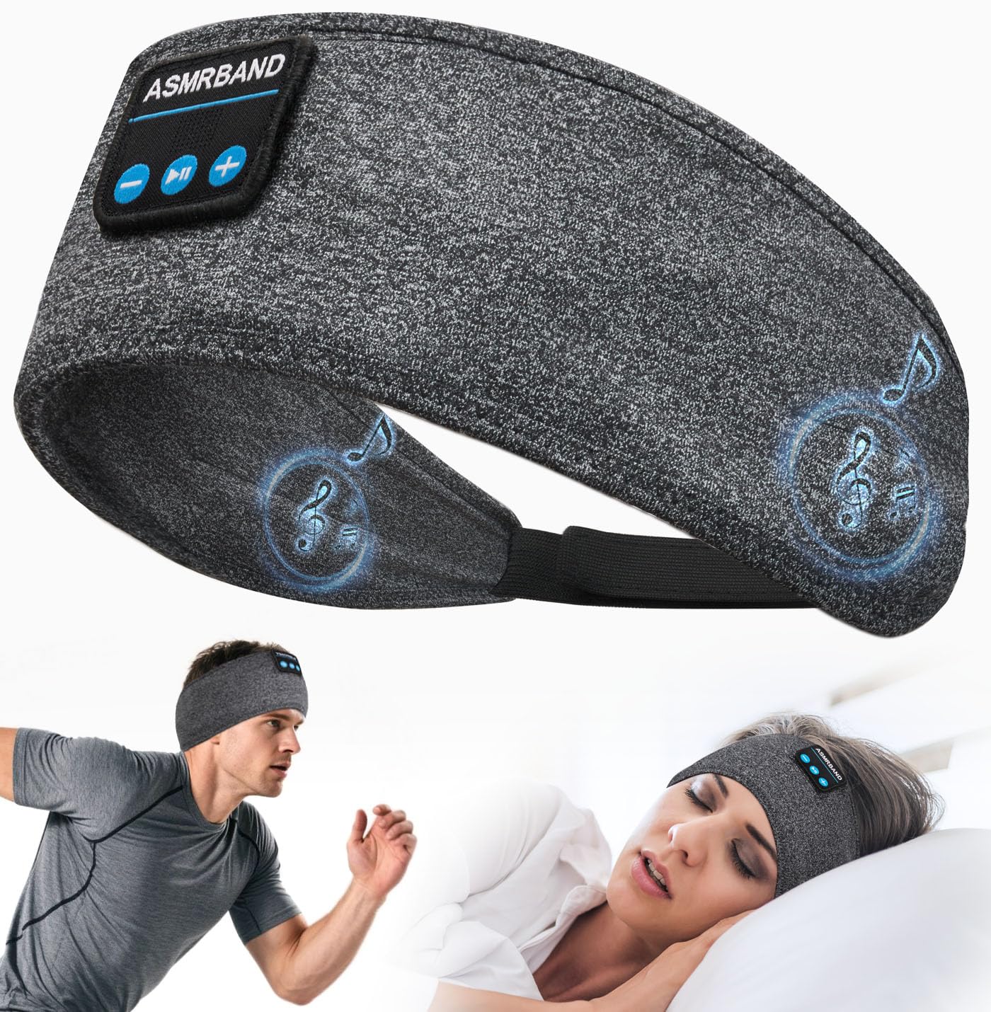 Sleep Headphones Bluet00th Headband Wireless - Sleeping Headphones Adjustable FIT for Side Sleepers - Sleep Mask with Bluet00th - Noise Cancelling