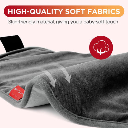 Comfytemp Heating Pad for Back & Period Abdomen, FSA Eligible HSA, XL, Grey
