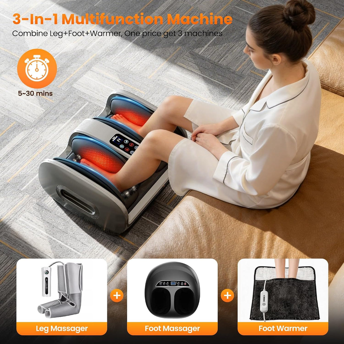 FSA Foot Massager with Heat & Cold, HSA Eligible,Birthday Gifts for Women