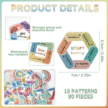 150Pcs Calm Stickers Anxiety Sensory Stickers Anxiety Relief Items(150)