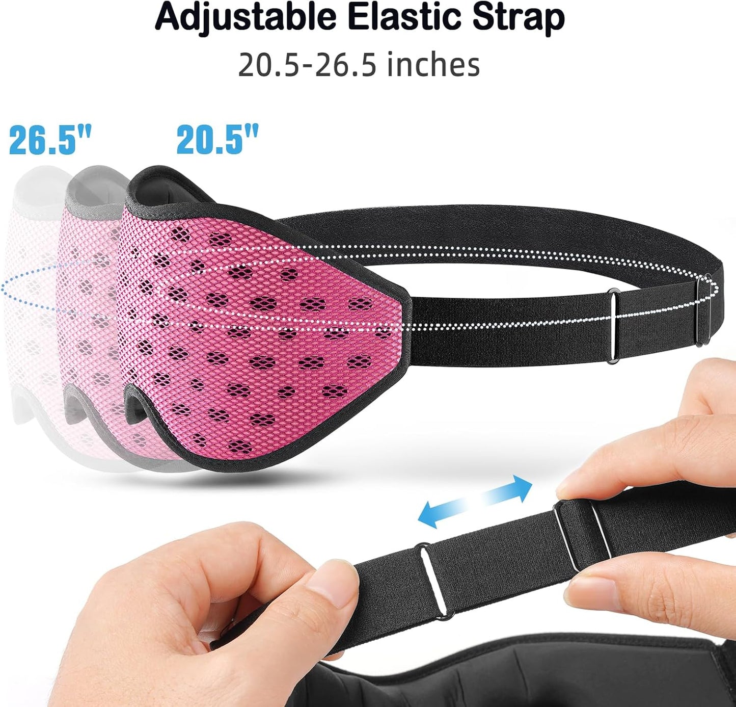 LitBear Breathable Sleep Mask, 3D Eye Mask Sleep for Side Sleepers Women Men