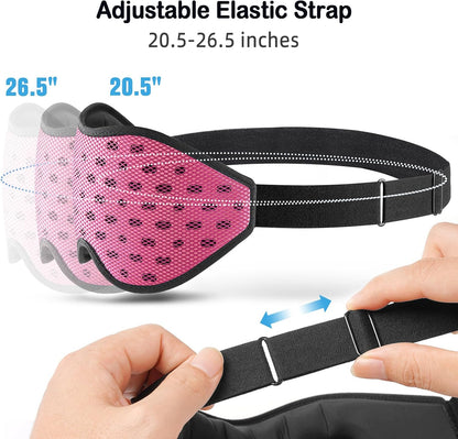 LitBear Breathable Sleep Mask, 3D Eye Mask Sleep for Side Sleepers Women Men