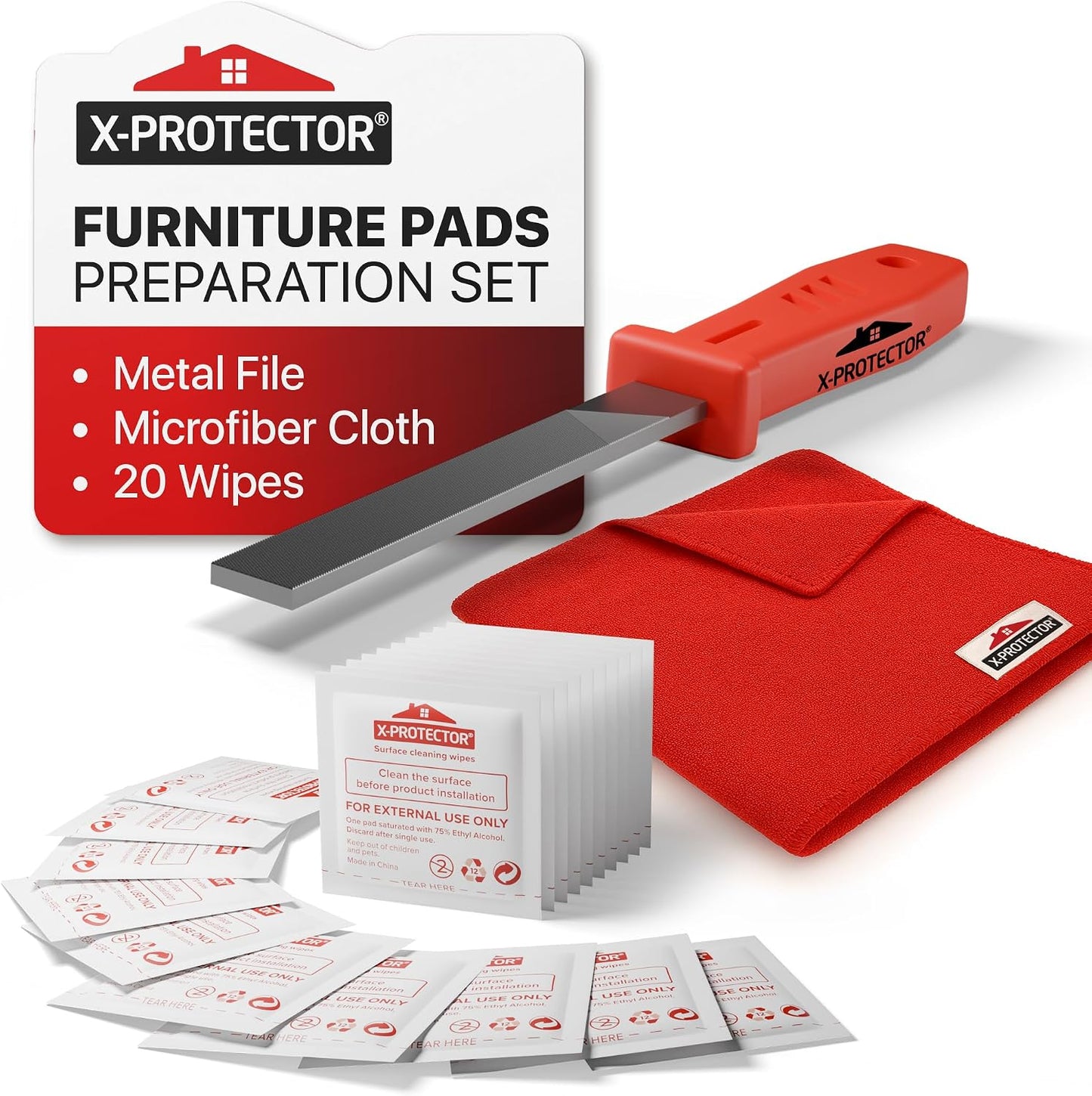 Felt Furniture Pads X-PROTECTOR 235 PCS Premium Furniture Pads - Felt Pads Furniture Feet Best Wood Floor Protectors - Protect Your Hardwood & Laminate Flooring! | Furniture Feet Best Wood Floor Protectors - Protect Your Hardwood & Laminate Flooring!