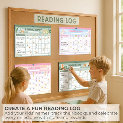 ZICOTO Fun Magnetic Reward Chart for Kids - Unicorn Chore Chart for Girls | Motivational Behavior and Responsibility Tracker with Stickers Encourages Good Habits at Home - Creates a Fun Daily Routine