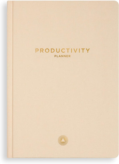 Intelligent Change - 3-Month Productivity Planner, Productivity Tools for Time-Management and Mindfulness, Daily To-Do List, A5 Undated Quarterly Planner, Beige (Beige)