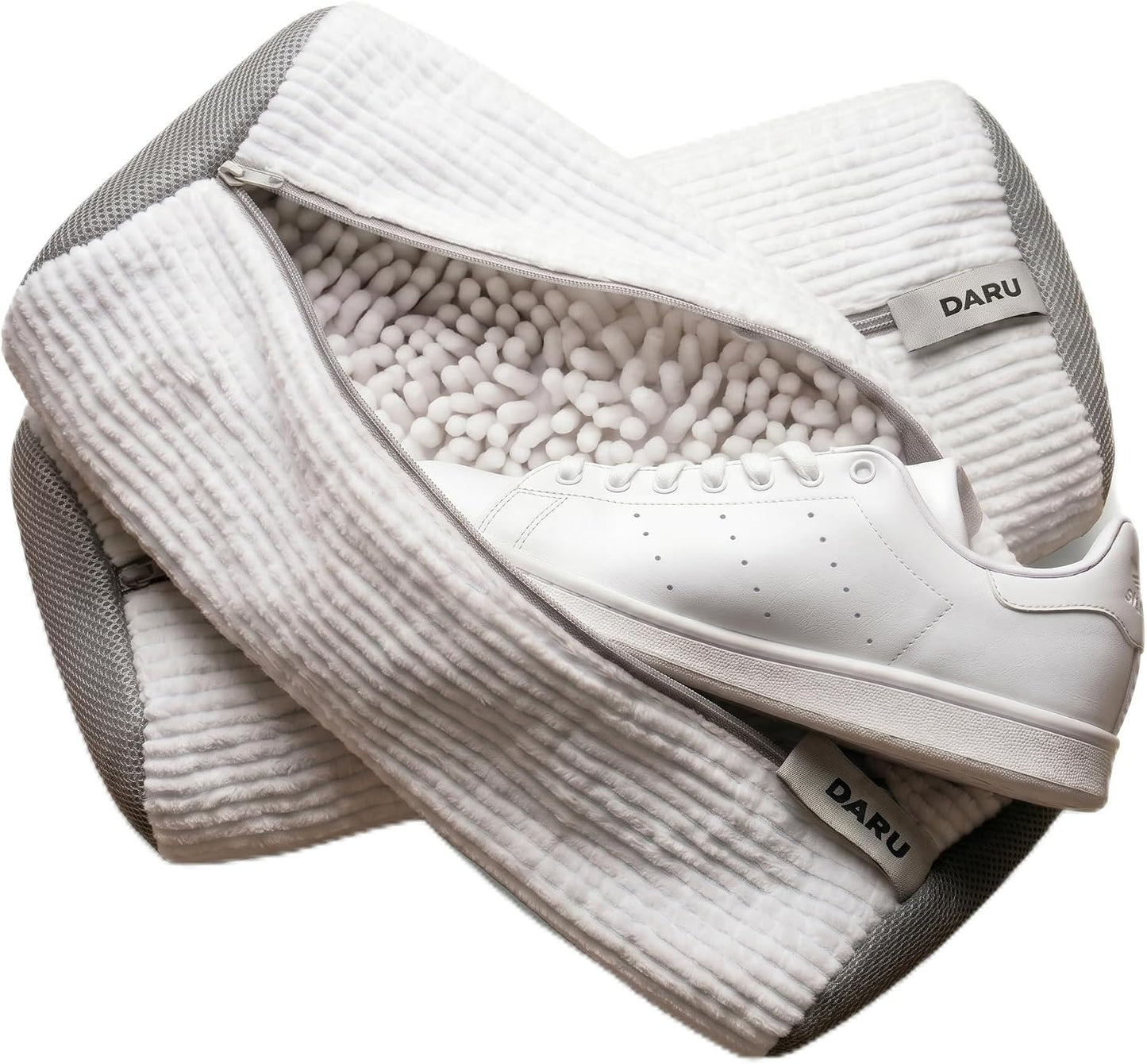 DARU Shoe Washing Machine Bag, Sneaker and Tennis Shoe Laundry Bags, 2 Pack | Shoe bag for washing machine, Mesh Protection, Washer & Dryer Safe, Self-Locking Reinforced Zipper, 360 Deep Shoe Cleaner, XL