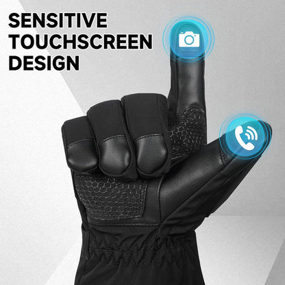 Heated Gloves, 5V 6000mAh Rechargeable Heated Gloves for Men Women, Waterproof & Upgrade Non-Slip Electric Heating Glove for Motorcycling, Hunting, Skiing, Outdoor Work