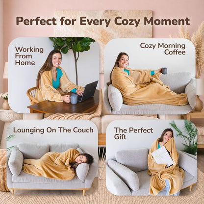 Super Blanky Wearable Blankets for Women & Men, Dorm Room Essentials, Gift for Her, Gifts for Women, Wife Birthday Gift Ideas