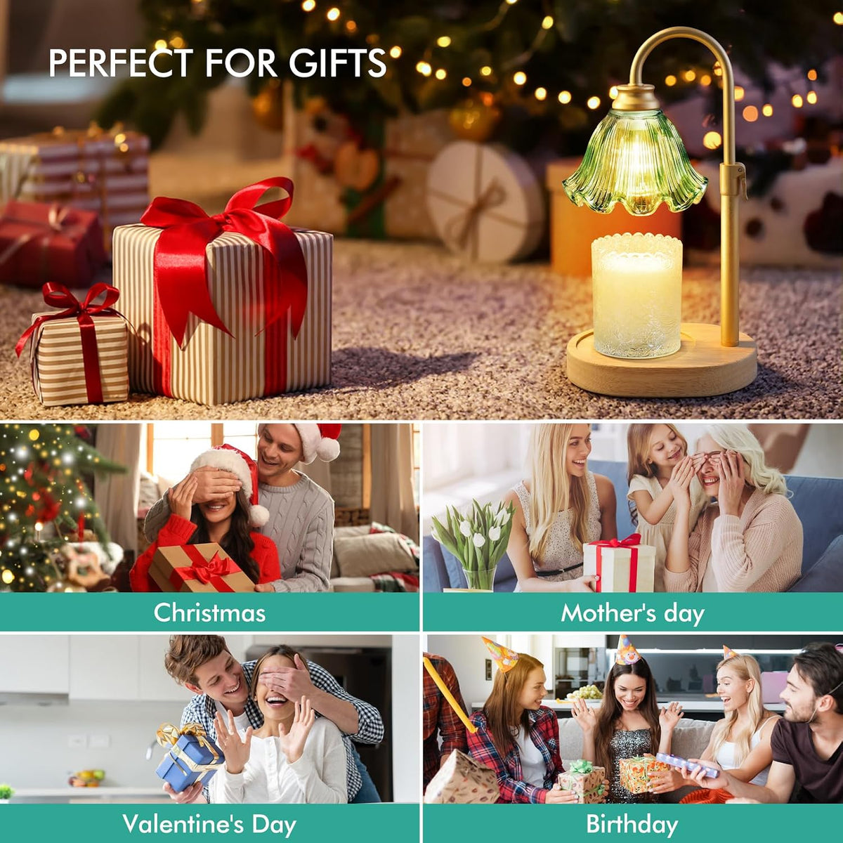 Candle Warmer Lamp with Timer,Birthday Gifts for Women