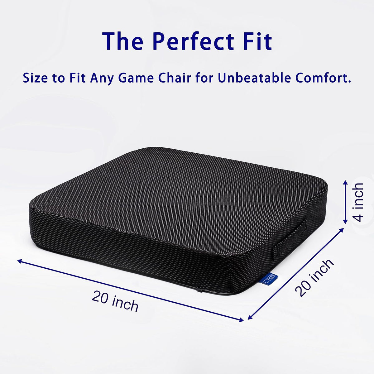 Ifoam Gel Infused Memory Foam Layer Wheelchair Cushion - Seat Cushion for Wheelchair-OfficeChair, Kitchen Chair-Pressure Sore and Tailbone Pain Relief-High Dense Polyfoam Base (Black,18x16x3 inch)