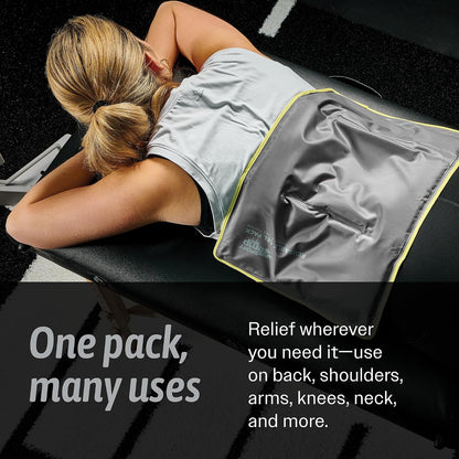 Hot & Cold Reusable Gel Pack Wrap for Neck/Shoulder/Back Pain Relief - Flexible Soft Compress - Ice & Heat Therapy for Rotator Cuff, Cervical, Pain, Swelling, Injuries and Surgery - Sport Temp