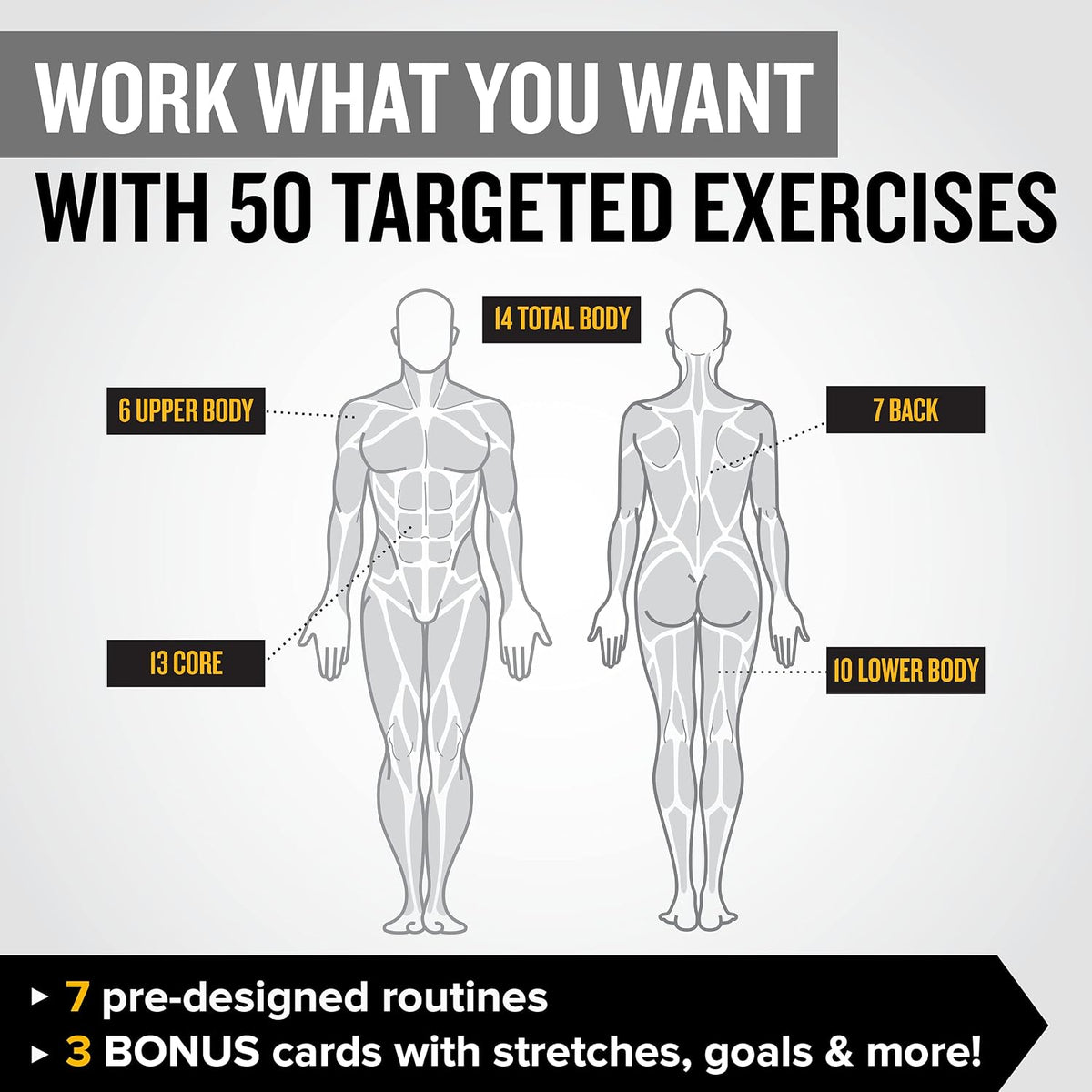 NewMe Fitness Pilates Workout Cards, Fitness Deck for Women and Men